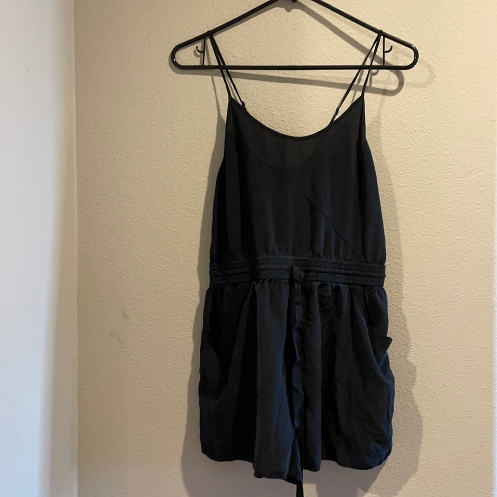 Silk Black Romper
